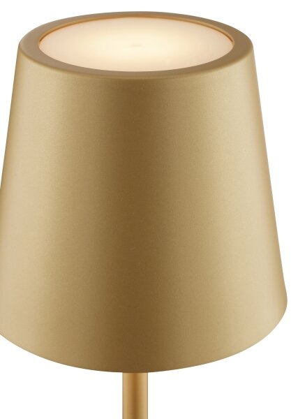 Brilliant - LED димируема акумулаторна сензорна настолна лампа ELORA LED/2,5W/5V 2700K IP44 златна