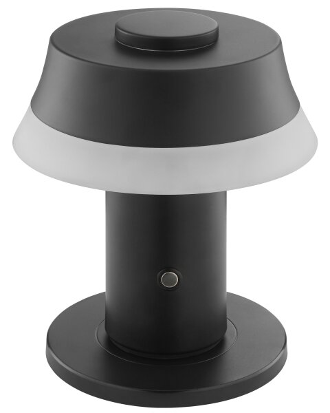Brilliant - димируема презареждаема сензорна настолна лампа KINICH LED/2,5W/5V 2700K черна