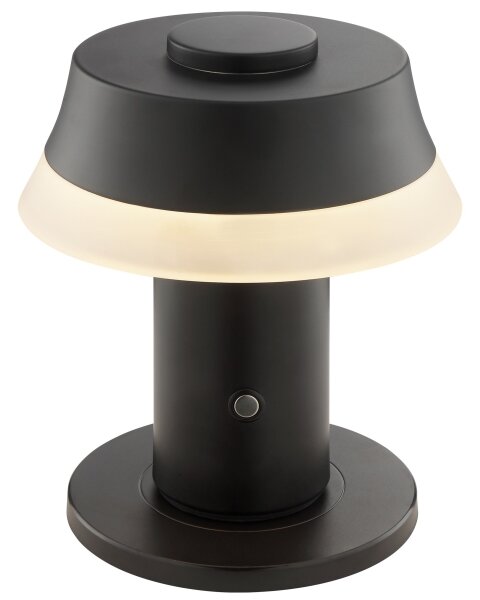 Brilliant - димируема презареждаема сензорна настолна лампа KINICH LED/2,5W/5V 2700K черна