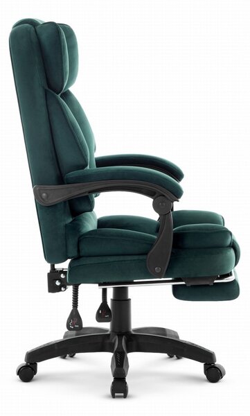 Ергономичен офис стол HC-1031 с поставка за крака - зелен