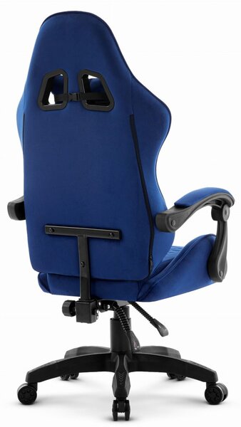 Геймърски стол HC-1000 NAVY - кадифена тъкан
