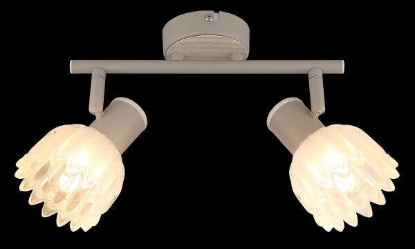 Globo 54317-2 - Точково осветително тяло PLANTA 2xE14/40W/230V