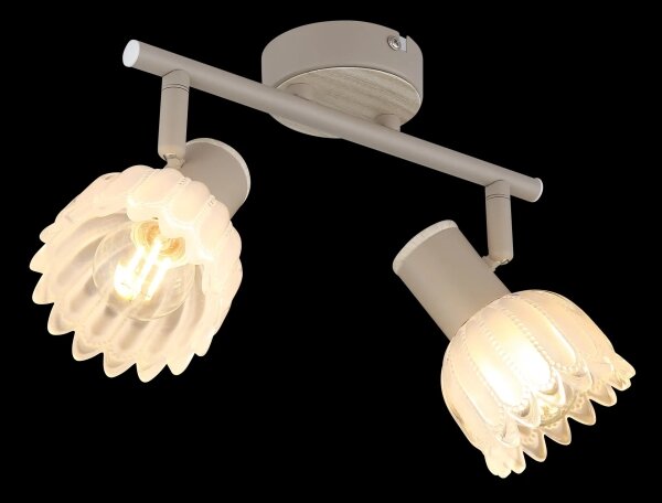Globo 54317-2 - Точково осветително тяло PLANTA 2xE14/40W/230V