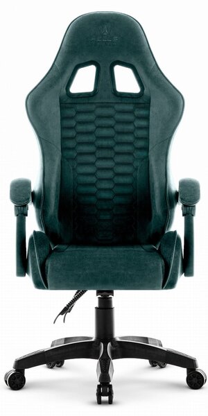 Геймърски стол HC-1000 GREEN - кадифена тъкан