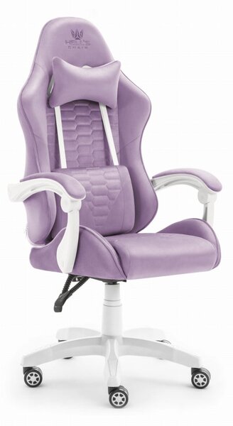 Геймърски стол HC-1000 PURPLE - кадифена тъкан
