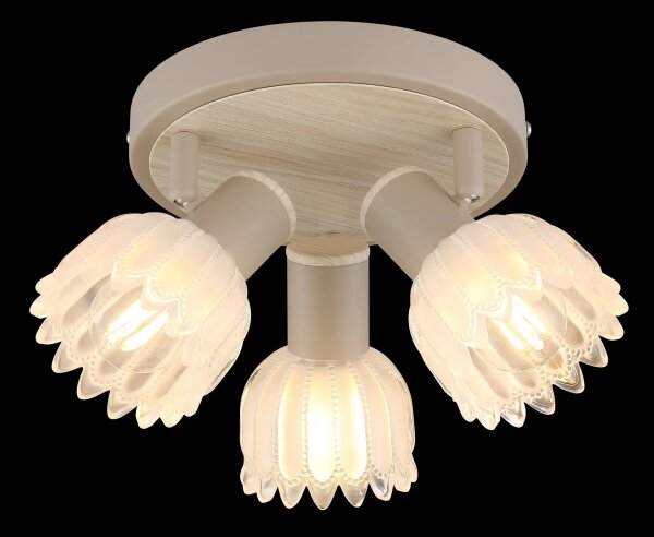 Globo 54317-3 - Точково осветително тяло PLANTA 3xE14/40W/230V