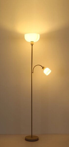 Globo 59947S - Подова лампа HINTON 1xE27/40W/230V + 1xE14/25W