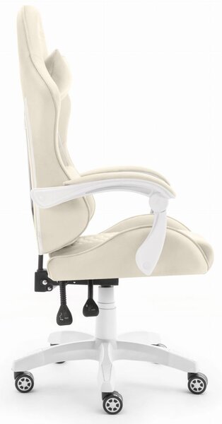 Геймърски стол HC-1000 BEIGE - кадифена тъкан