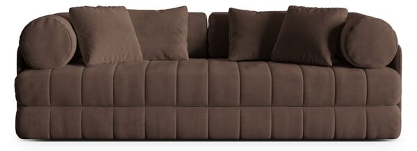 Кафяв кадифен сгъваем диван 206 cm Kemi – Cosmopolitan Design
