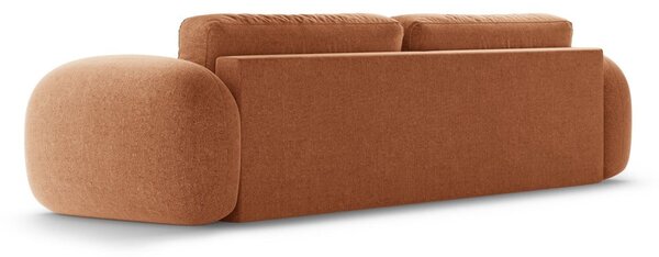 Шенилов сгъваем/с място за съхранение диван в тухлен цвят 262 cm Tonale – Cosmopolitan Design