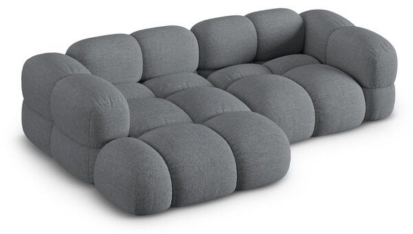 Сив ъглов диван (ляв ъгъл) Loretto – Cosmopolitan Design