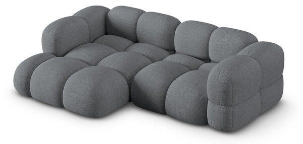 Сив ъглов диван (ляв ъгъл) Loretto – Cosmopolitan Design