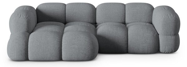 Сив ъглов диван (ляв ъгъл) Loretto – Cosmopolitan Design