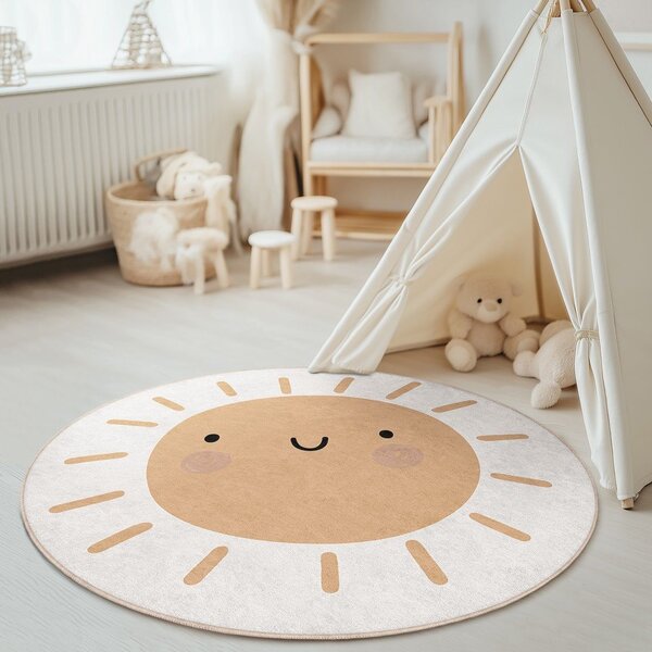 Детски килим подходящ за пране ø100 cm Sunny World – Mila Home