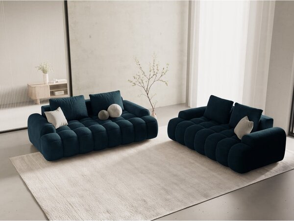 Кадифен диван в петролен цвят 175 cm Linz – Cosmopolitan Design