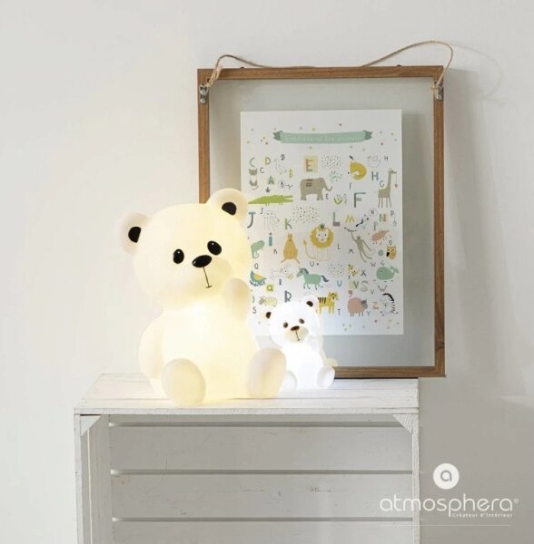 Atmosphera - LED детска нощна лампа TEDDY LED/3xAA бяла