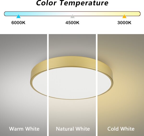 Brilagi - LED таванен осветител POOL LED/60W/230V 3000/4000/6000K, диаметър 60 см, златист