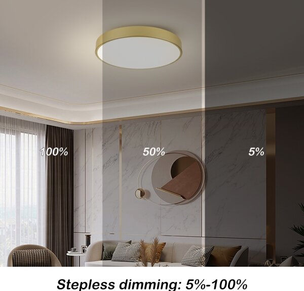 Brilagi - LED таванен осветител POOL LED/60W/230V 3000/4000/6000K, диаметър 60 см, златист