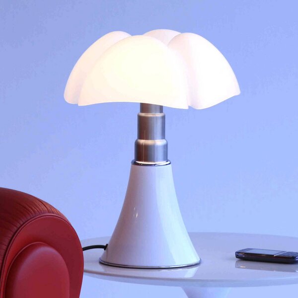 Martinelli Luce Minipipistrello настолна лампа бяла, Затъмняване, Бял, Дневна/трапезария, Метал, Дизайн