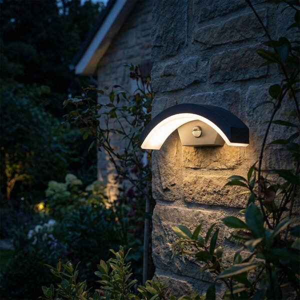 Brilagi - LED външно стенен осветител с сензор ARCELO LED/8W/230V IP54