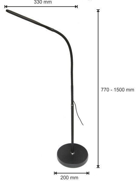LED регулируема лампа 3в1 LED/10W/230V 3000/4000/6000K CRI 90 черна