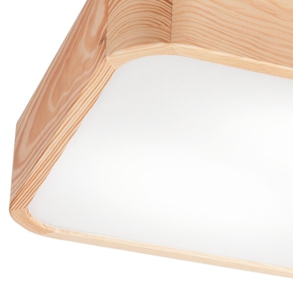 Плафон NATURAL SQUARE 2xE27/15W/230V 35x35 см бор
