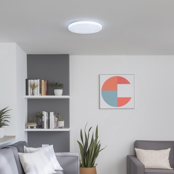 Brilagi - димируема LED таванна лампа SMART STARS LED/24W/230V Ø 38 см Wi-Fi Tuya + дистанционно управление