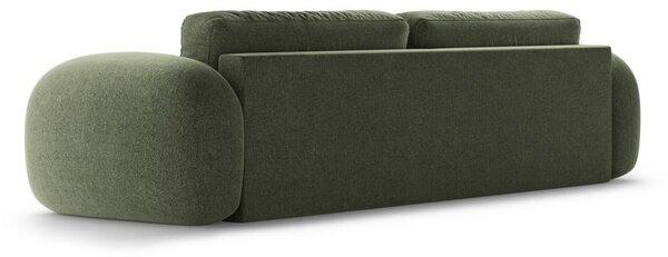 Зелен шенилов сгъваем/с място за съхранение диван 262 cm Tonale – Cosmopolitan Design