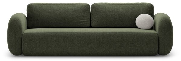 Зелен шенилов сгъваем/с място за съхранение диван 262 cm Tonale – Cosmopolitan Design