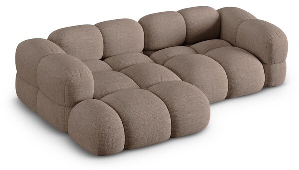 Кафяв ъглов диван (ляв ъгъл) Loretto – Cosmopolitan Design