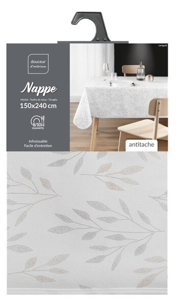 Перяща се покривка за маса 150x240 cm Lonigold – douceur d'intérieur