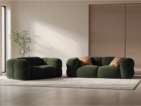 Зелен кадифен диван 180 cm Loretto – Cosmopolitan Design