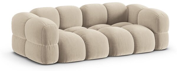 Бежов кадифен диван 250 cm Loretto – Cosmopolitan Design