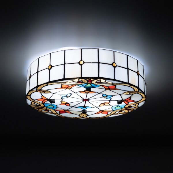 Brilagi - Tiffany витражно таванно осветително тяло MIRABELLA 3xE27/60W/230V Ø 40 cm