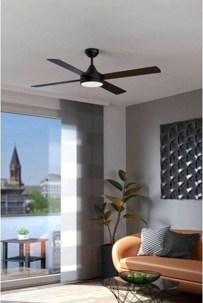 Eglo 35085 - LED Димируем таванен вентилатор TRINIDAD LED/20W/230V черен + дистанционно