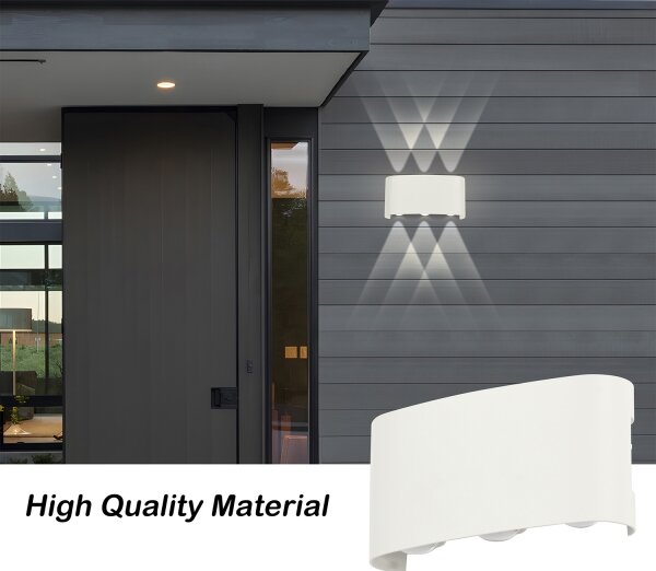 Brilagi - LED външно стенно осветително тяло FLAREBOX LED/6W/230V бяло IP65