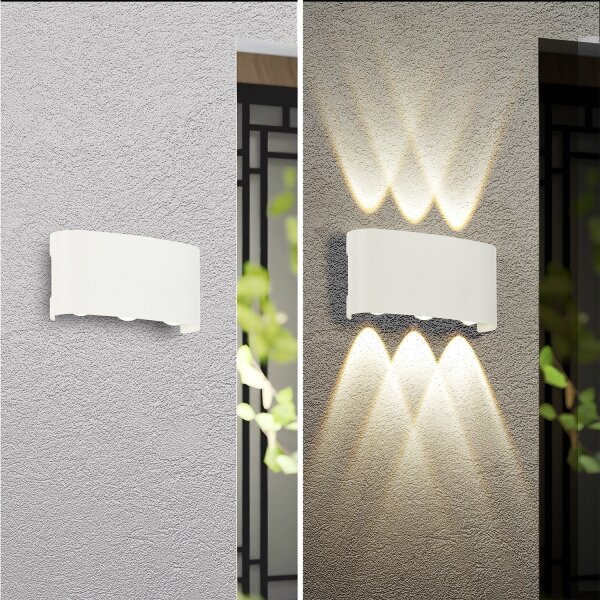 Brilagi - LED външно стенно осветително тяло FLAREBOX LED/6W/230V бяло IP65
