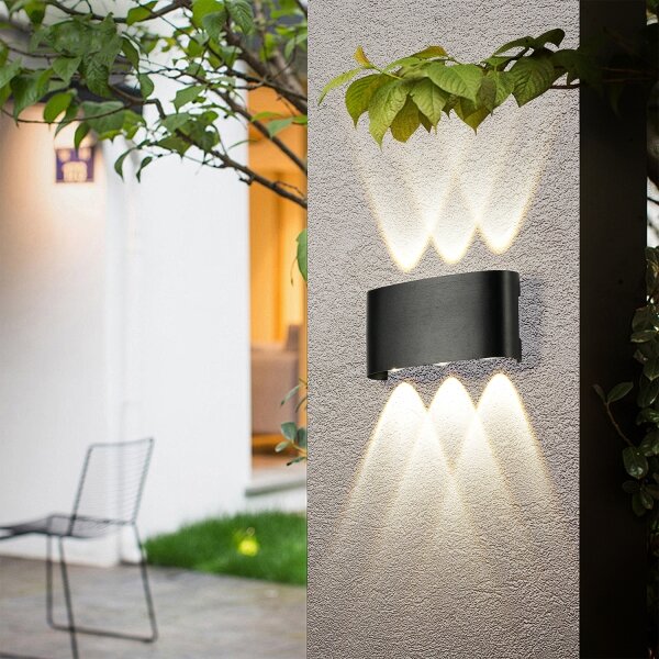 Brilagi - LED външна стенна лампа FLAREBOX LED/6W/230V черна IP65