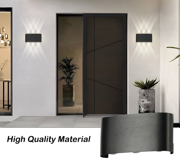 Brilagi - LED външна стенна лампа FLAREBOX LED/6W/230V черна IP65