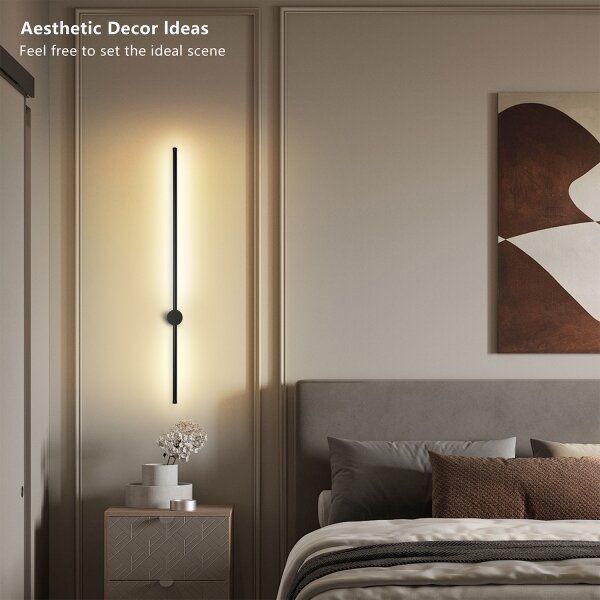 Brilagi - LED външно стенно осветително тяло AURA LED/20W/230V 3000K IP54 черно