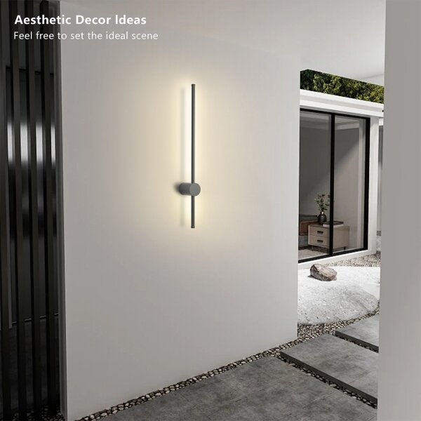 Brilagi - LED външно стенно осветително тяло AURA LED/12W/230V 4000K IP54 антрацит