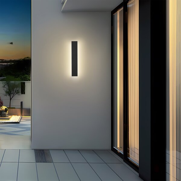 Brilagi - LED външно стенно осветително тяло LINEAR LED/8W/230V 3000K IP65 черно