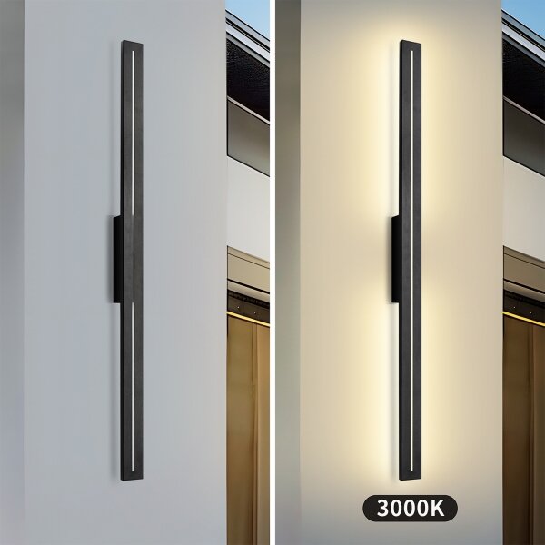 Brilagi - LED външно стенно осветително тяло LINEO LED/24W/230V 3000K IP65 черно