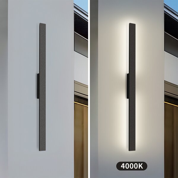 Brilagi - LED външно стенно осветително тяло LUNA LED/24W/230V 4000K IP65 черно
