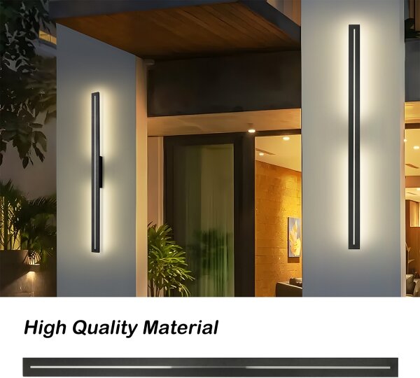 Brilagi - LED външно стенно осветително тяло LINEO LED/24W/230V 3000K IP65 черно