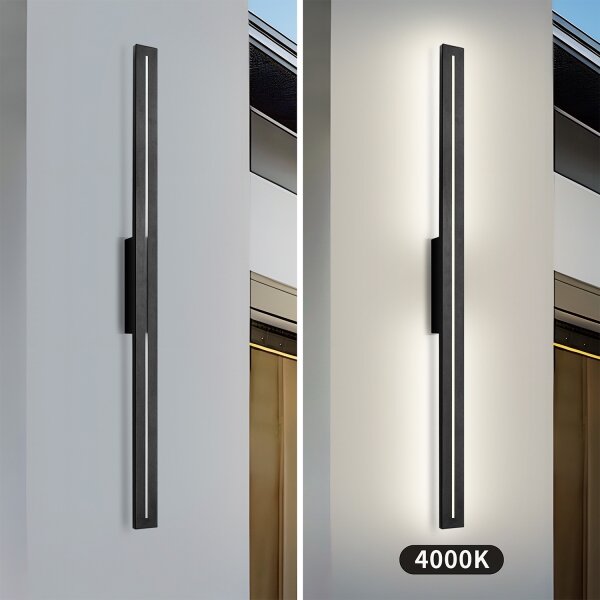 Brilagi - Външно стенно LED осветително тяло LINEO LED/24W/230V 4000K IP65 черно