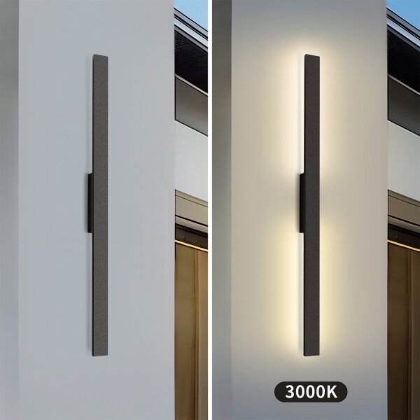 Brilagi - LED външно стенно осветително тяло LUNA LED/24W/230V 3000K IP65 черно