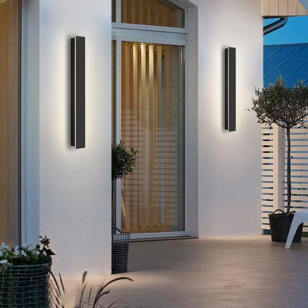 Brilagi - Външно стенно LED осветително тяло LINEAR LED/12W/230V 4000K IP65 черно