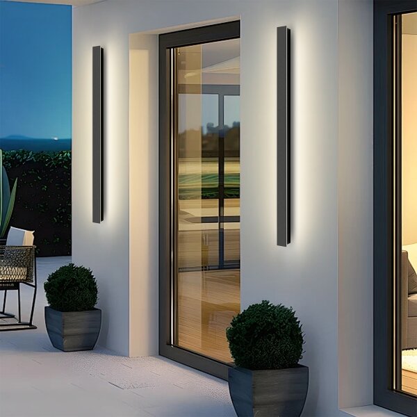 Brilagi - Външно стенно LED осветително тяло LINEAR LED/22W/230V 4000K IP65 черно