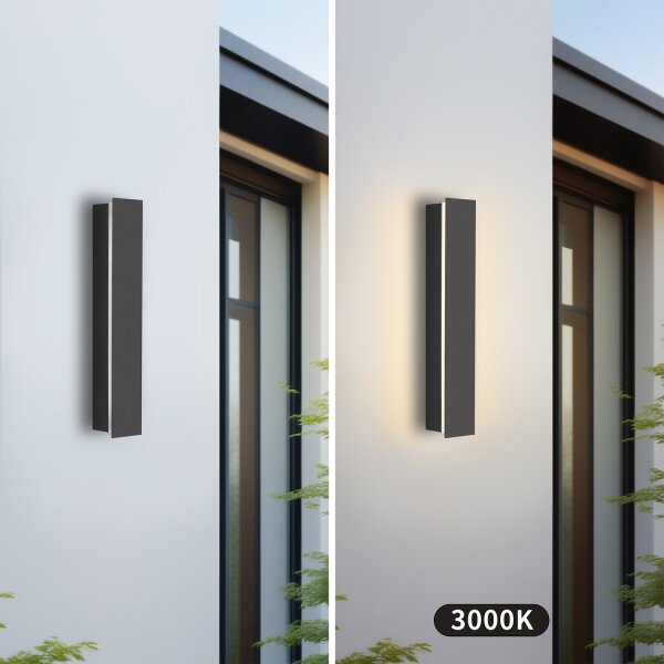 Brilagi - LED външно стенно осветително тяло LINEAR LED/8W/230V 3000K IP65 антрацит